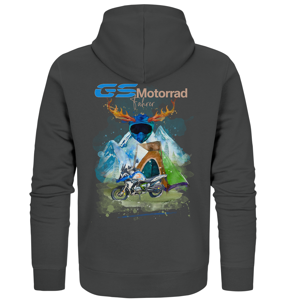 GS Motorrad Trachten Premium Full-Zipper Hoodie-BMW GS Jacket 