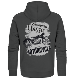 BMW R 50 Motorrad Bavarian Classic- Pionier der GS - Organic FULL- Zipper Hoodie Jacke