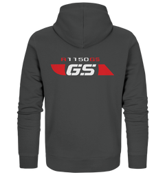 GS Motorrad BMW R 1150 GS Seek Logo Design - Organic Full Zipper Hoodie