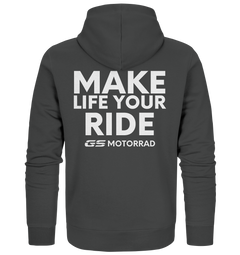 GS Motorrad "MAKE LIFE YOUR RIDE" - Premium Full Zipper für SIE & IHN - 5 Farben