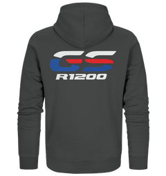 GS Motorrad R 1200 HP Rallye Style - Organic Full-Zipper Hoodie - GS Magazin