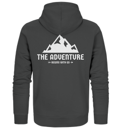 GS Motorrad »the adventure begins with GS«  - Organic Unisex Full-Zipper - GS Magazin