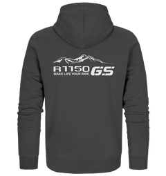 GS Motorrad BMW R 1150 GS Mountain-Style Make Life A Ride - Organic Full Zipper Hoodie