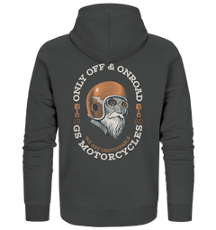 GS Motorrad "Only OFF & ONROAD - WE ARE UNSTOPPABLE" Oldschool - Full-Zipper für SIE & IHN - 7 Farben - GS Magazin