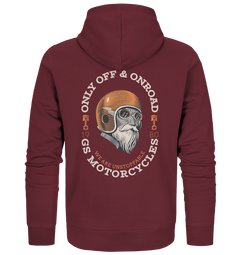 GS Motorrad "Only OFF & ONROAD - WE ARE UNSTOPPABLE" Oldschool - Full-Zipper für SIE & IHN - 7 Farben - GS Magazin