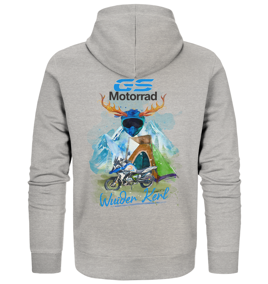 GS Motorrad Premium Trachten Shirt BMW GS "Bruno" - Organic Zipper