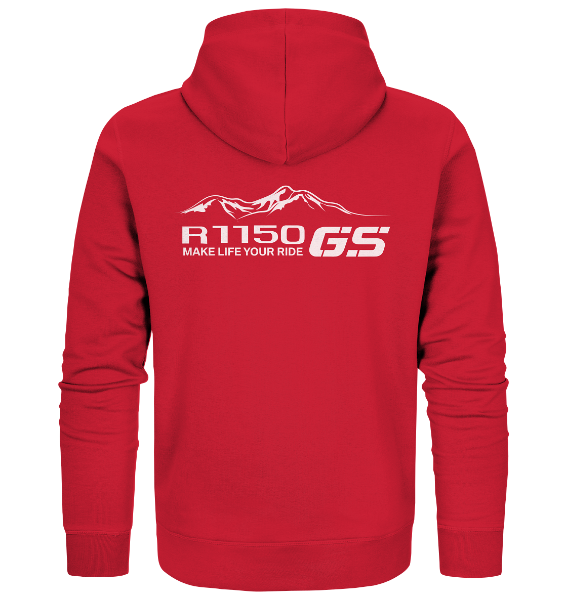 GS Motorrad BMW R 1150 GS Mountain-Style Make Life A Ride - Organic Full Zipper Hoodie