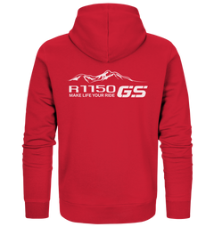 GS Motorrad BMW R 1150 GS Mountain-Style Make Life A Ride - Organic Full Zipper Hoodie