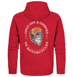 GS Motorrad "Only OFF & ONROAD - WE ARE UNSTOPPABLE" Oldschool - Full-Zipper für SIE & IHN - 7 Farben - GS Magazin