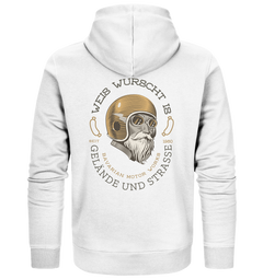 GS Motorrad "Weis Wurscht is - Gelände/Strasse" Oldschool Biker - Full Zipper Jacke für SIE & IHN - GS Magazin