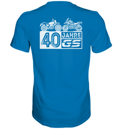40 Jahre GS "Tradition trifft Moderne" - GS Hommage Motiv - Premium Shirt - GS Magazin