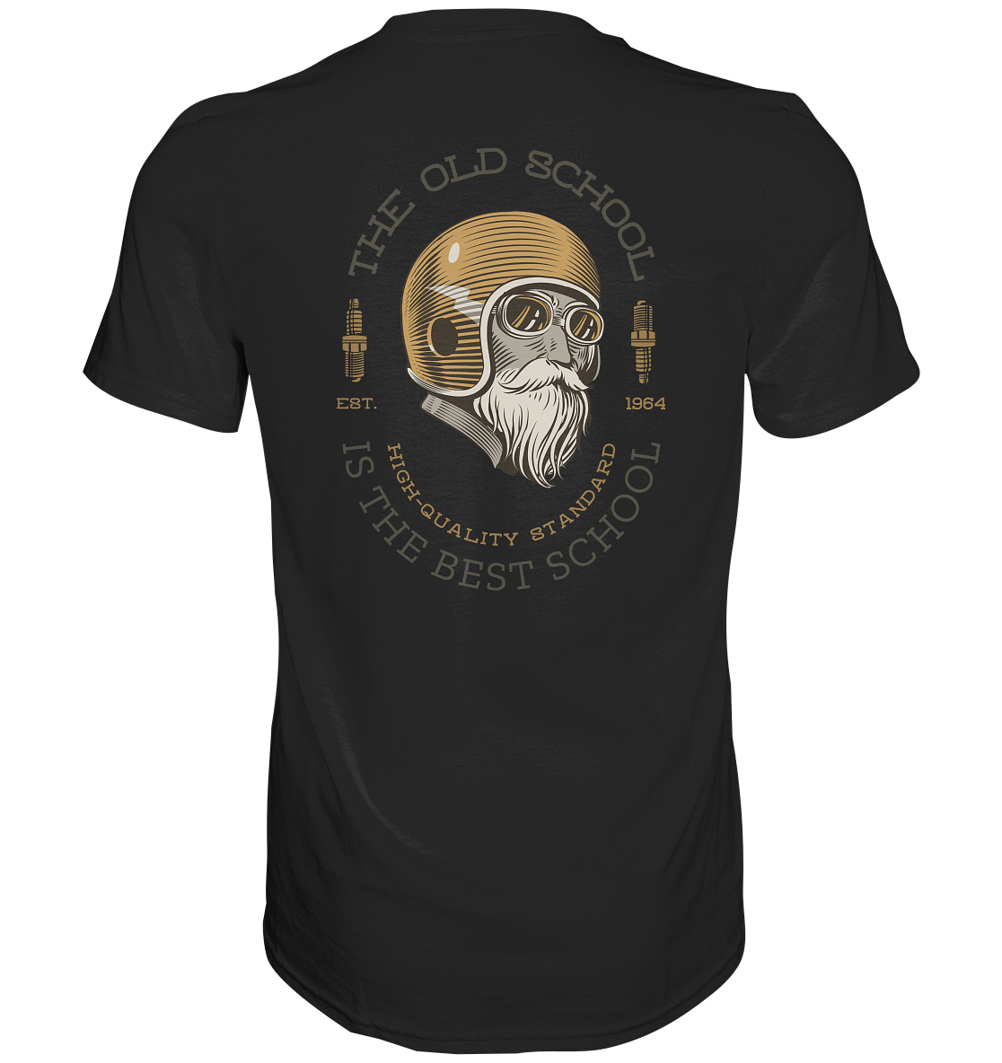 GS Motorrad "Oldschool Biker" - Geburtsjahr individuell von 1930 - 2000 wählbar - Premium Herren Shirt - 8 Farben - GS Magazin