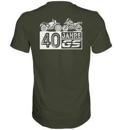 40 Jahre GS "Tradition trifft Moderne" - GS Hommage Motiv - Premium Shirt - GS Magazin