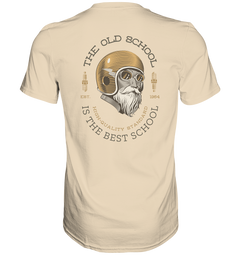 GS Motorrad "Oldschool Biker" - Geburtsjahr individuell von 1930 - 2000 wählbar - Premium Herren Shirt - 8 Farben - GS Magazin