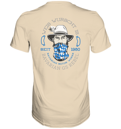GS Motorrad "BAVARIAN GS REBEL-Weis wurscht is"  - Premium Herren Shirt - 8 Farben lieferbar - GS Magazin