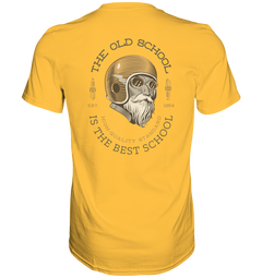 GS Motorrad "Oldschool Biker" - Geburtsjahr individuell von 1930 - 2000 wählbar - Premium Herren Shirt - 8 Farben - GS Magazin
