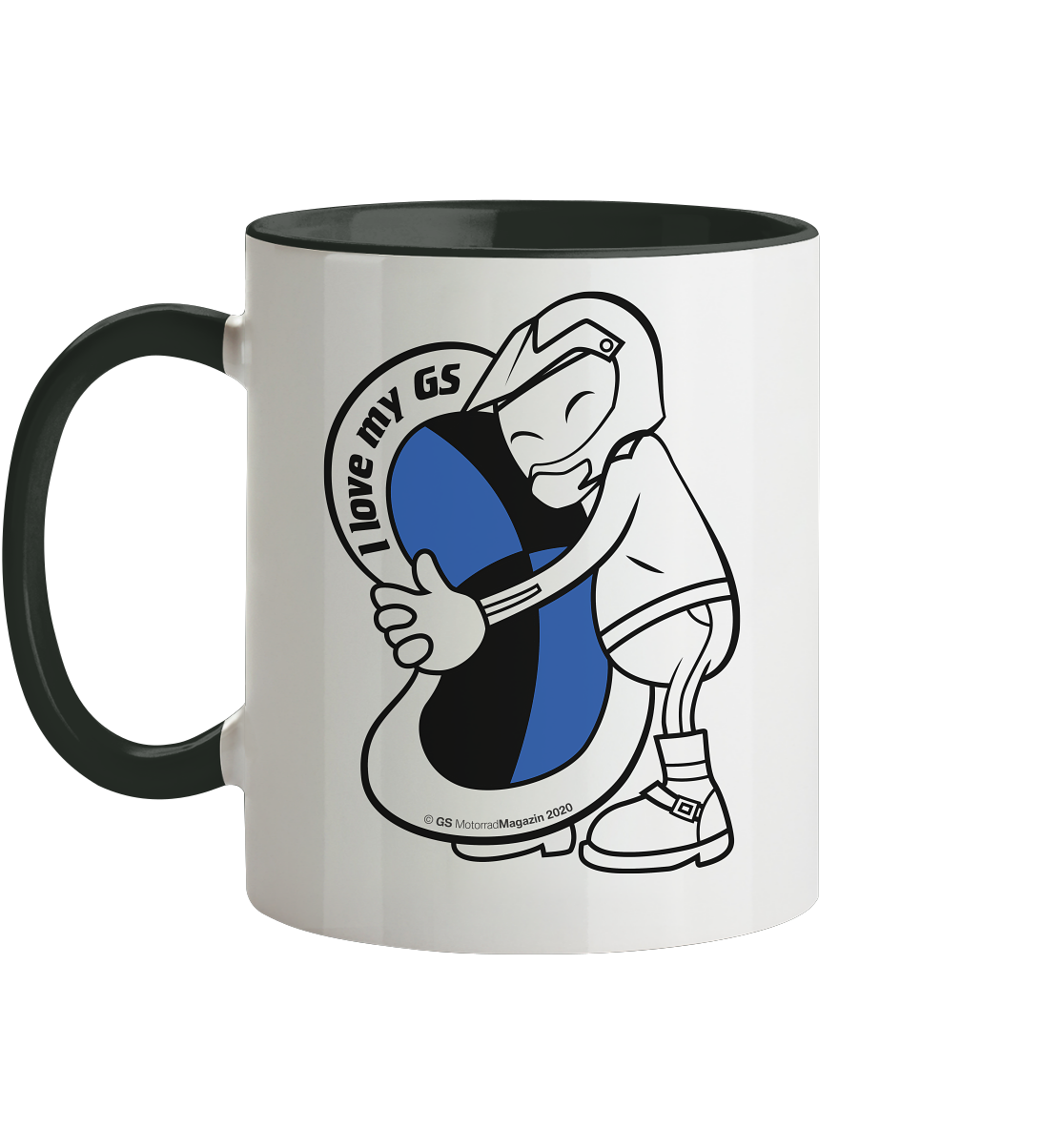 GS »Liebling« - I love my GS - Kaffee-/Tee-Tasse/Haferl 2021 - Tasse zweifarbig - GS Magazin