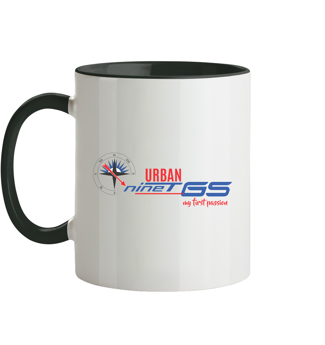 GS Motorrad R nineT Urban »my first passion« - Tasse zweifarbig - GS Magazin