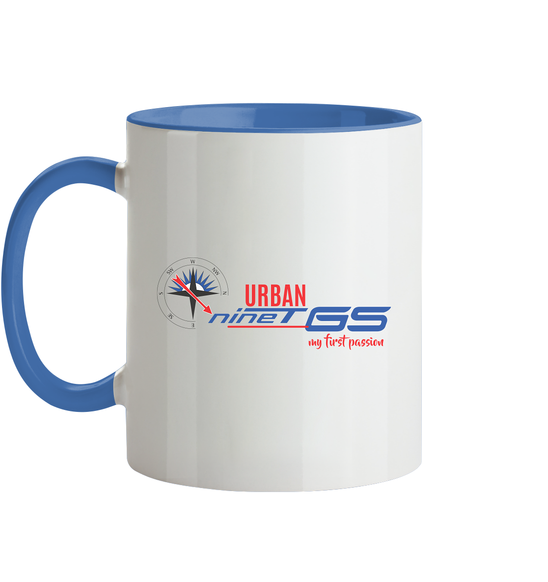 GS Motorrad R nineT Urban »my first passion« - Tasse zweifarbig - GS Magazin