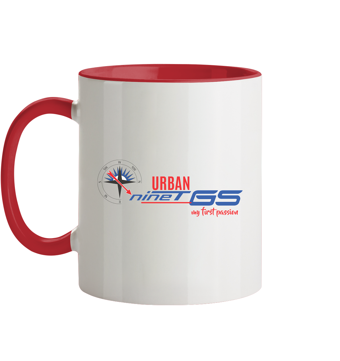 GS Motorrad R nineT Urban »my first passion« - Tasse zweifarbig - GS Magazin