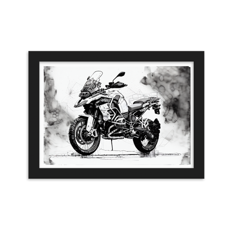 GS Motorrad Sketchposter R 1200 GS Adventure Virtual-Reality-Design by Cubo Bisiani #001