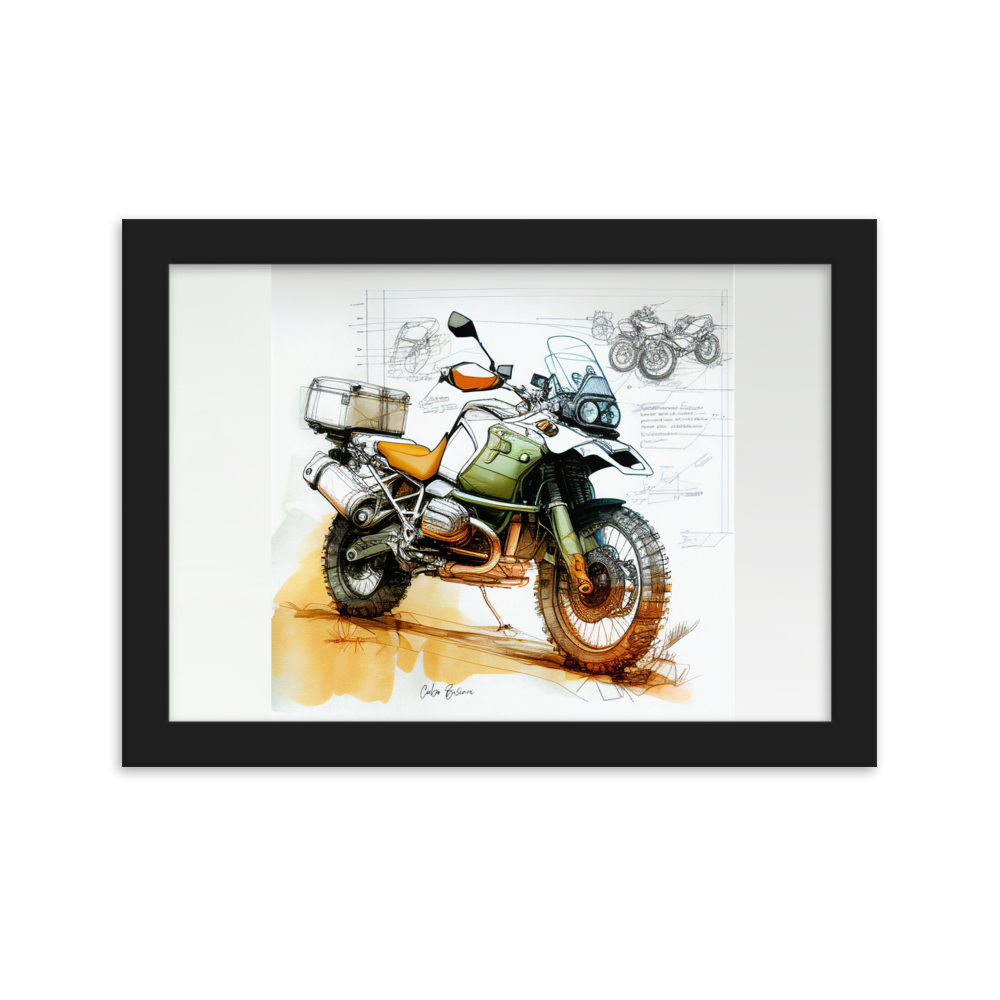 GS Motorrad Sketchposter R 1100 GS Virtual-Reality-Design by Cubo Bisiani #004