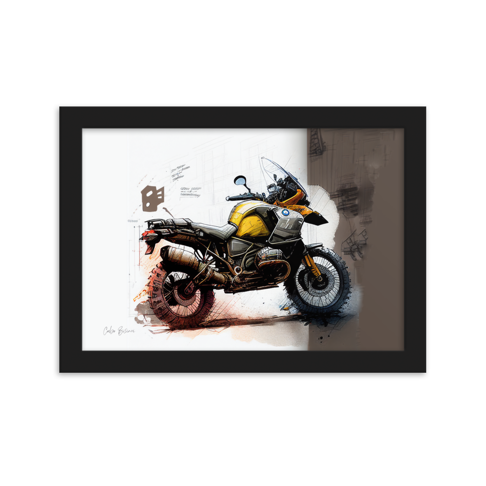GS Motorrad Sketchposter R 1100 GS Virtual-Reality-Design by Cubo Bisiani #005