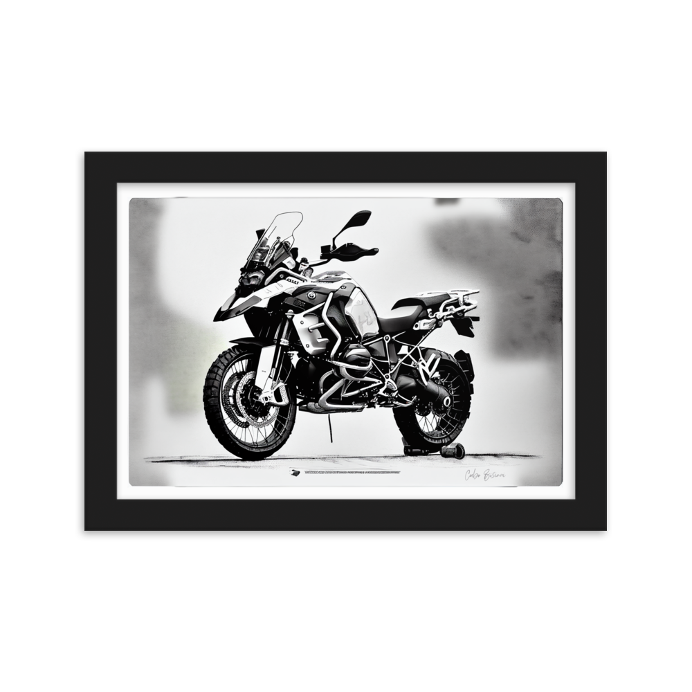 GS Motorrad Sketchposter R 1250 GS Adventure Virtual-Reality-Design by Cubo Bisiani #007