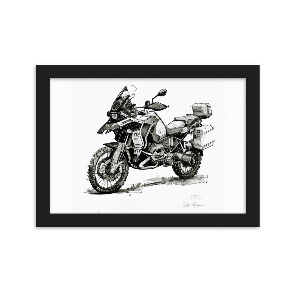 GS Motorrad Sketchposter R 1250 GS Adventure Virtual-Reality-Design by Cubo Bisiani #024