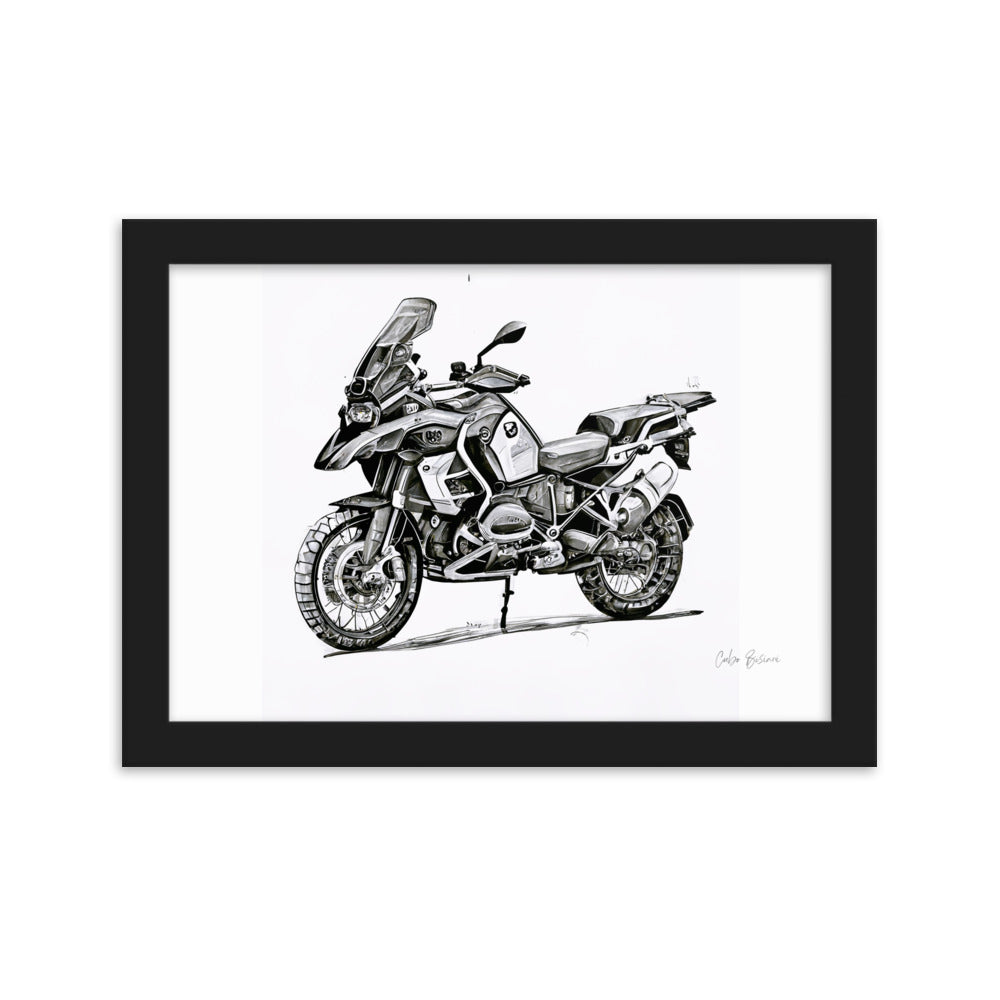 GS Motorrad Sketchposter R 1250 GS Adventure Virtual-Reality-Design by Cubo Bisiani #025