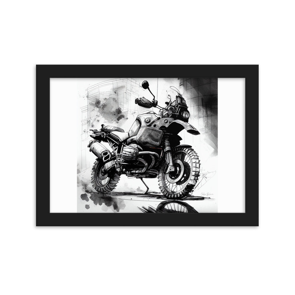 GS Motorrad Sketchposter R 1250 GS Adventure Virtual-Reality-Design by Cubo Bisiani #030