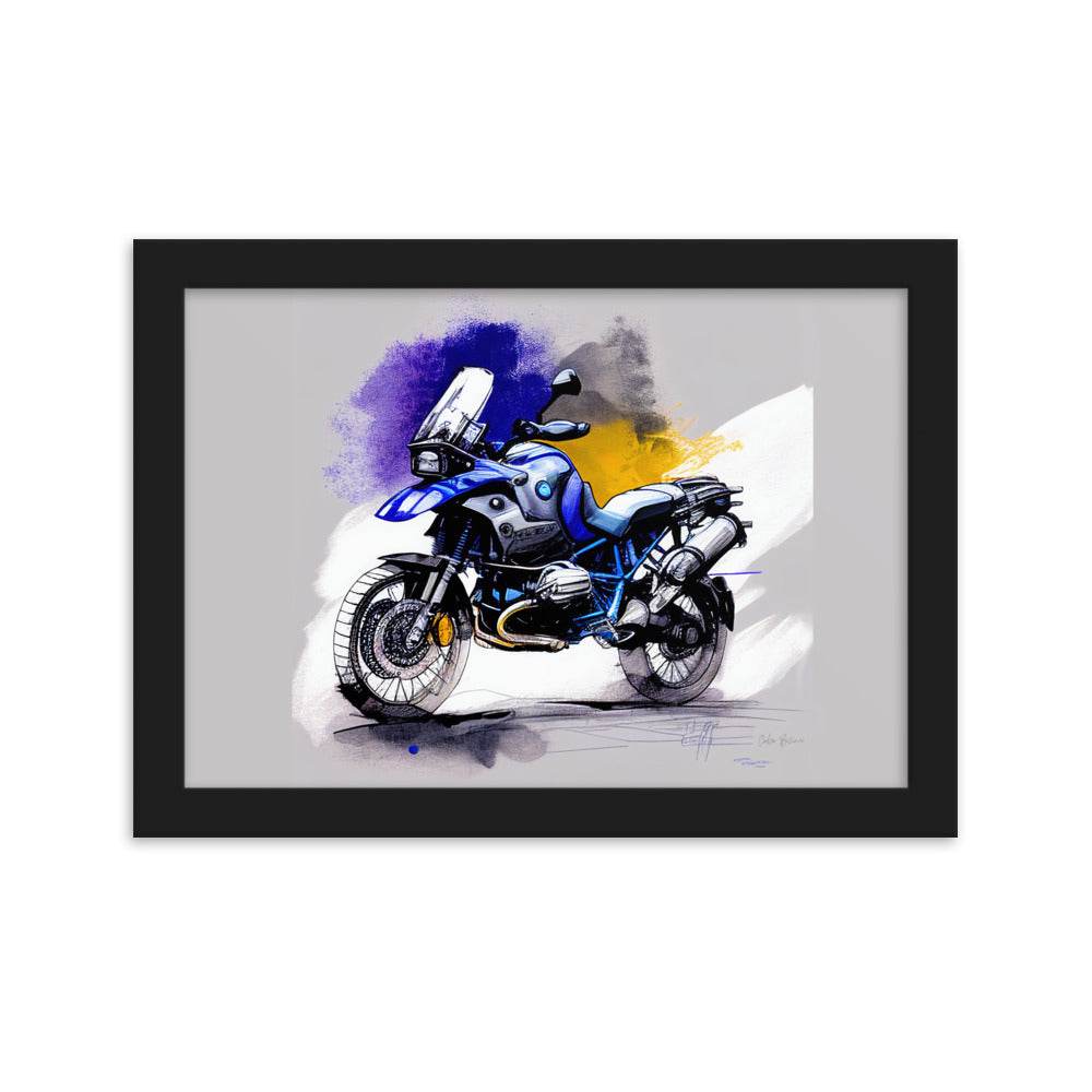 GS Motorrad Sketchposter BMW R 1200 GS Virtual-Reality-Design by Cubo Bisiani #031