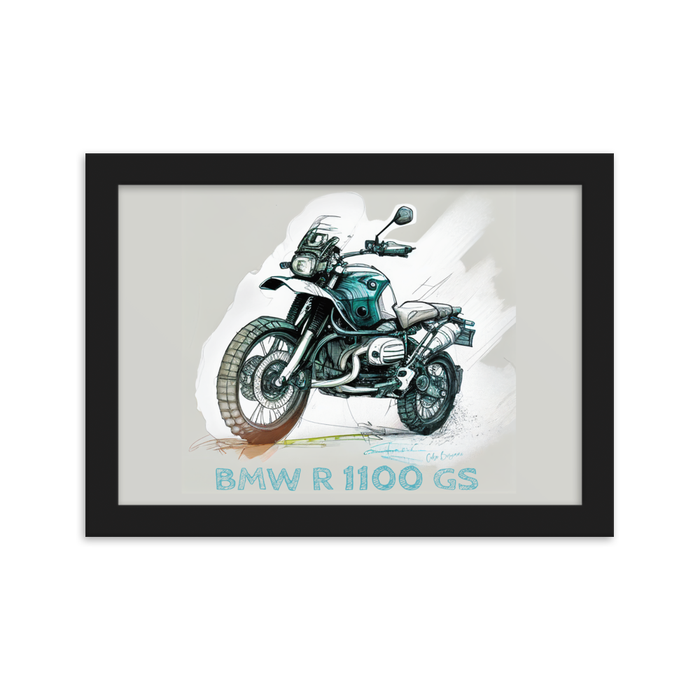 GS Motorrad Sketchposter R 1100 GS Virtual-Reality-Design by Cubo Bisiani #036