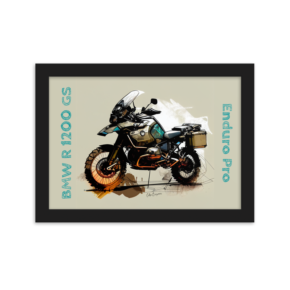 GS Motorrad Sketchposter R 1200 GS Adventure Virtual-Reality-Design by Cubo Bisiani #039