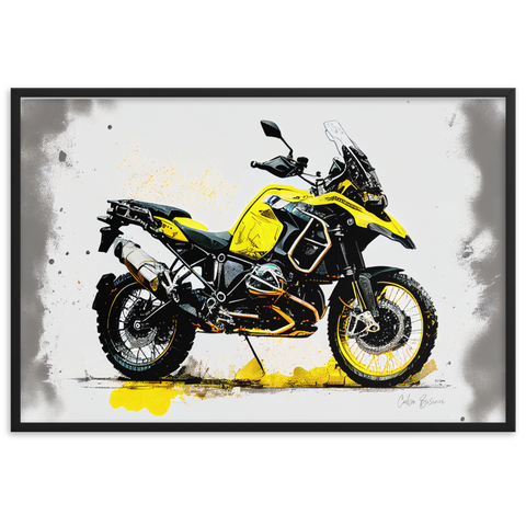 GS Motorrad Sketchposter R 1250 GS Bumblebee Virtual-Reality-Design by Cubo Bisiani #008