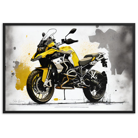 GS Motorrad Sketchposter R 1250 GS Virtual-Reality-Design by Cubo Bisiani #009