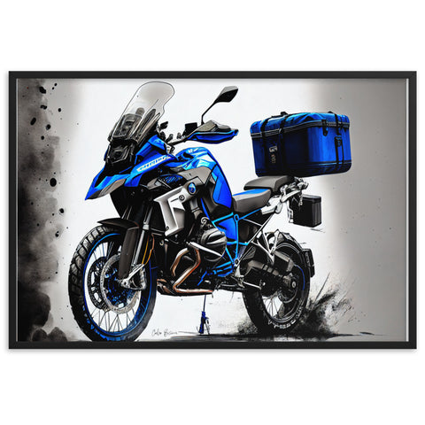 GS Motorrad Blueprint R 1200 GS with Big Topcase VirtualReality Design by Cubo Bisiani #015