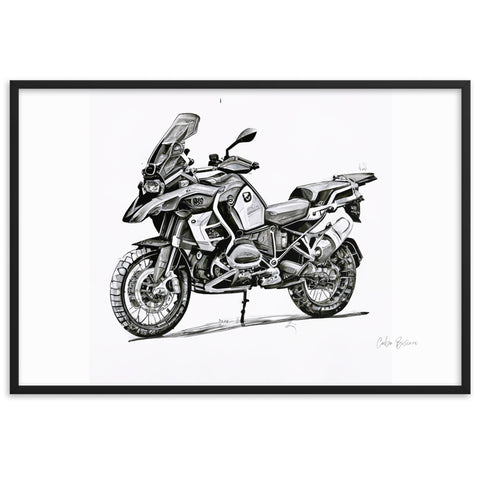 GS Motorrad Sketchposter R 1250 GS Adventure Virtual-Reality-Design by Cubo Bisiani #025