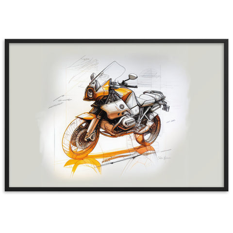 GS Motorrad Sketchposter R 1150 GS  Virtual-Reality-Design by Cubo Bisiani #026