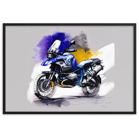 GS Motorrad Sketchposter BMW R 1200 GS Virtual-Reality-Design by Cubo Bisiani #031
