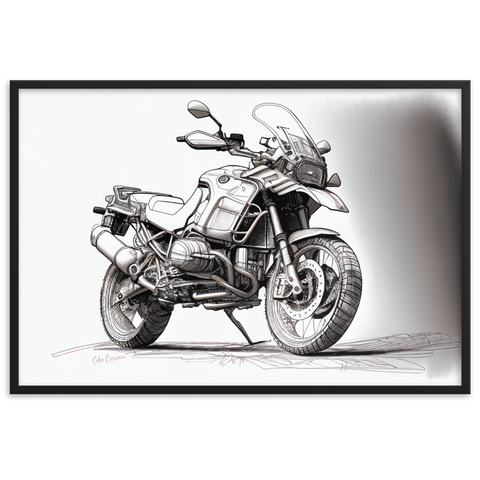 GS Motorrad Sketchposter R 1200 GS Virtual Reality Design by Cubo Bisiani #042