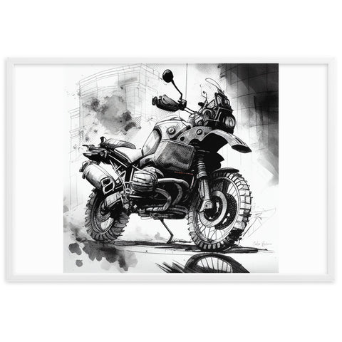 GS Motorrad Sketchposter R 1250 GS Adventure Virtual-Reality-Design by Cubo Bisiani #030