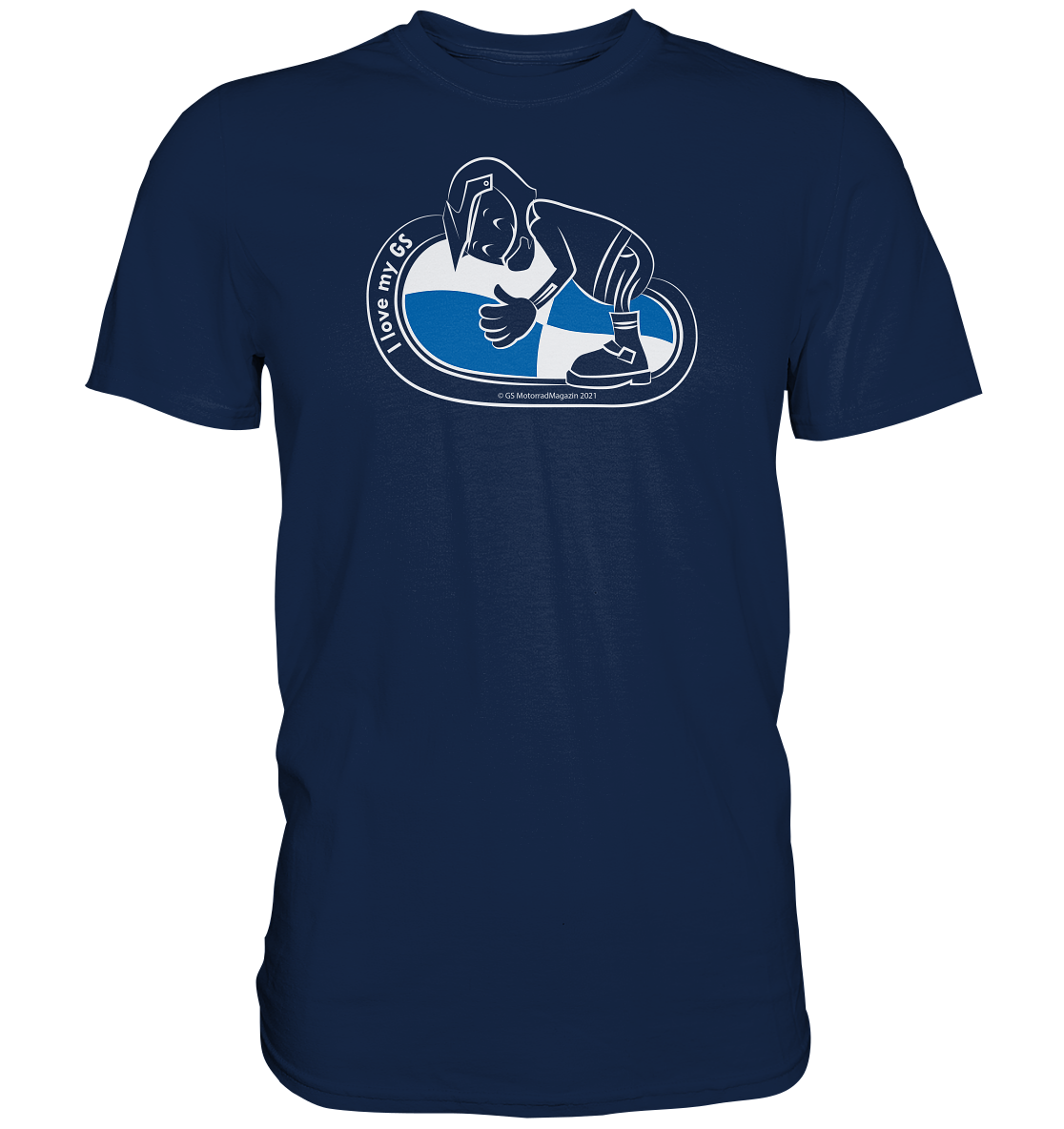 GS Motorrad Liebling »i-love-my-gs« neues GS Design  - Premium Shirt (OS)
