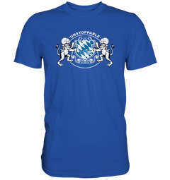GS Motorrad "UNSTOPPABLE SINCE 1980" Bayern-Wappen im GS Style - Premium Shirt - GS Magazin
