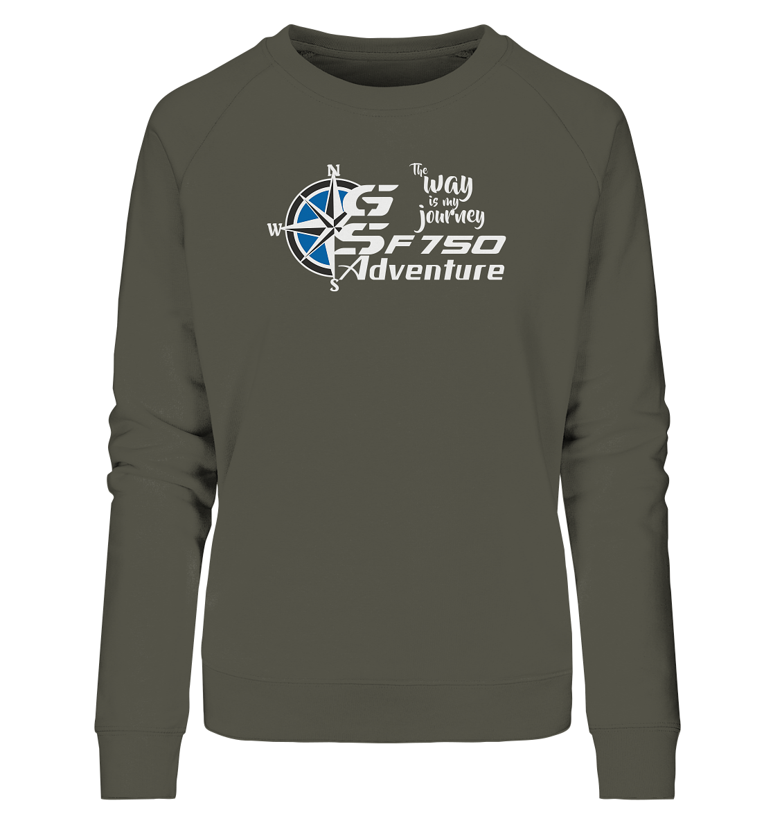 GS Motorrad F 750 GS »THE WAY IS MY JOURNEY« - Ladies Organic Sweatshirt - GS Magazin