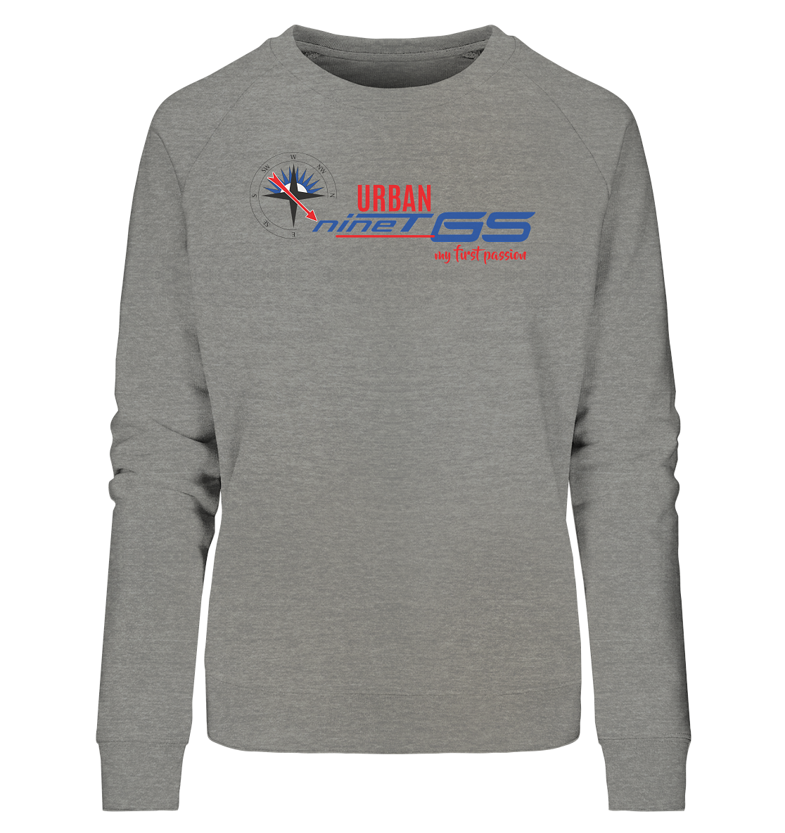 GS Motorrad R nineT Urban »my first passion« - Ladies Organic Sweatshirt - GS Magazin