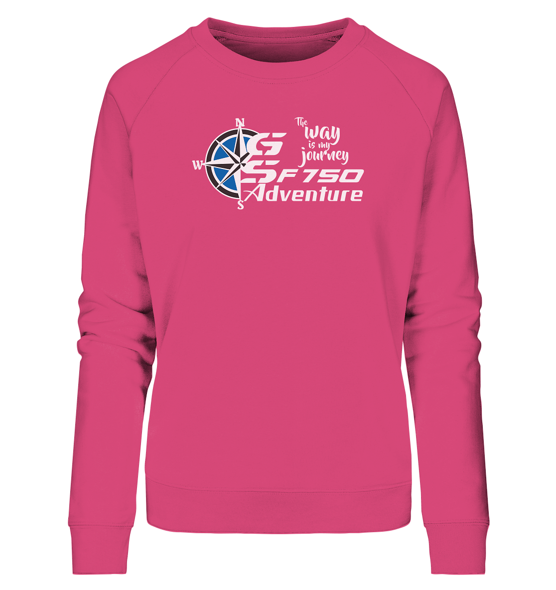 GS Motorrad F 750 GS »THE WAY IS MY JOURNEY« - Ladies Organic Sweatshirt - GS Magazin