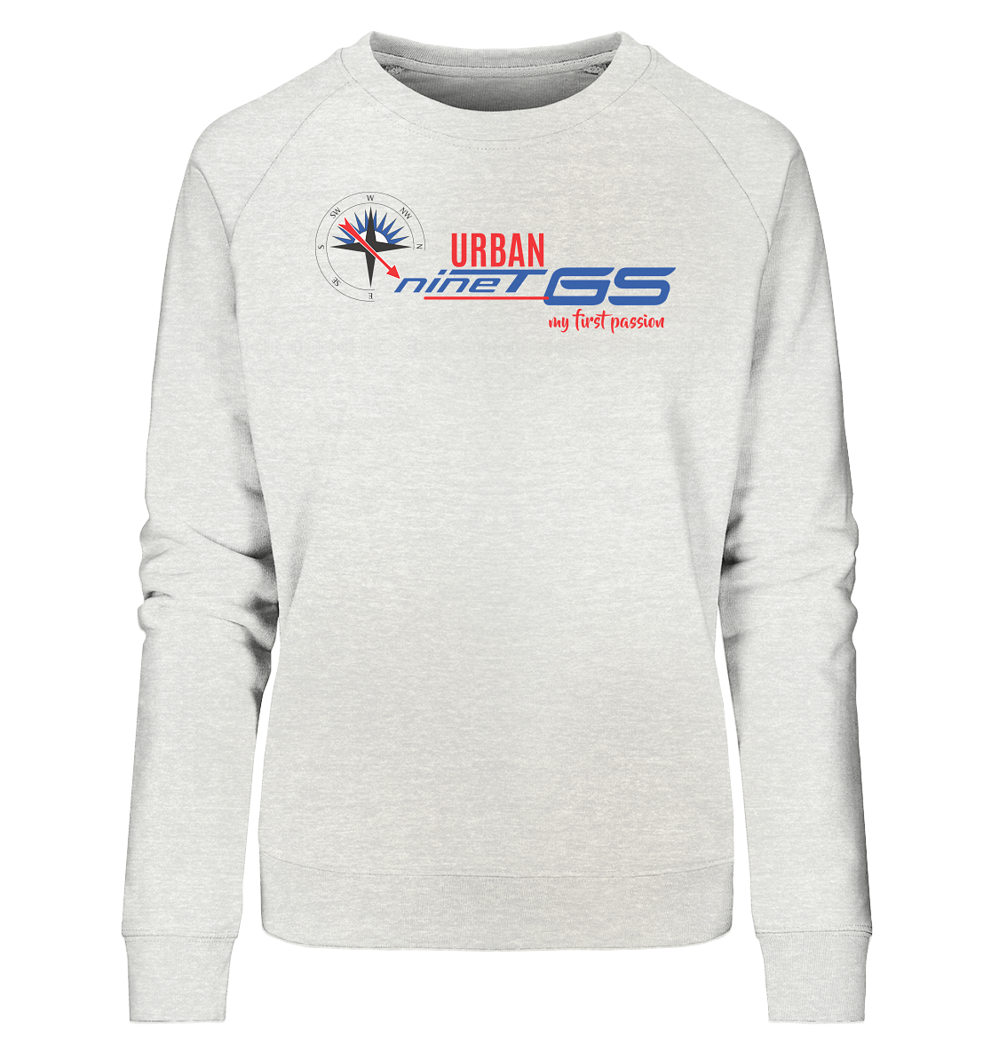 GS Motorrad R nineT Urban »my first passion« - Ladies Organic Sweatshirt - GS Magazin