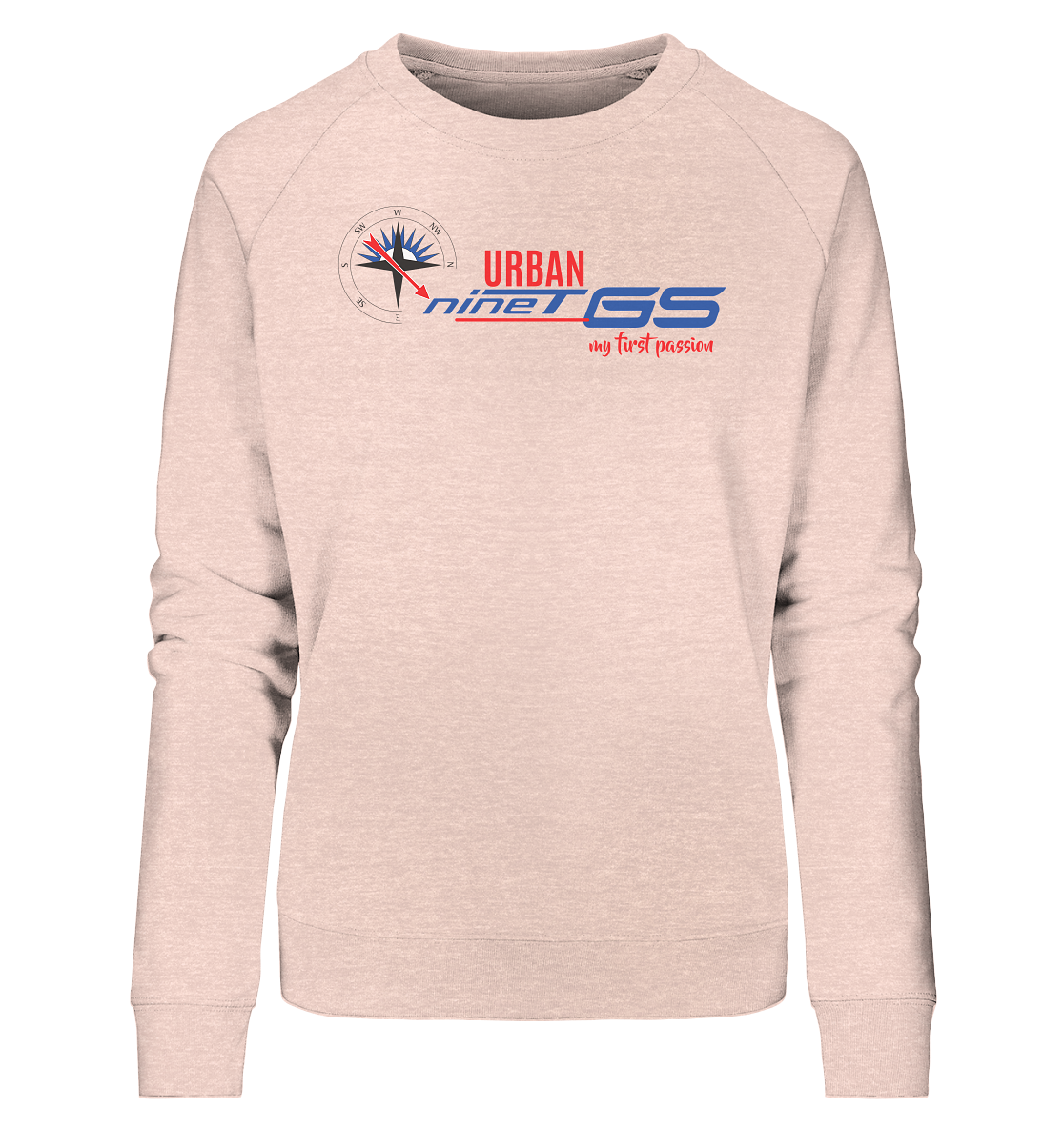 GS Motorrad R nineT Urban »my first passion« - Ladies Organic Sweatshirt - GS Magazin