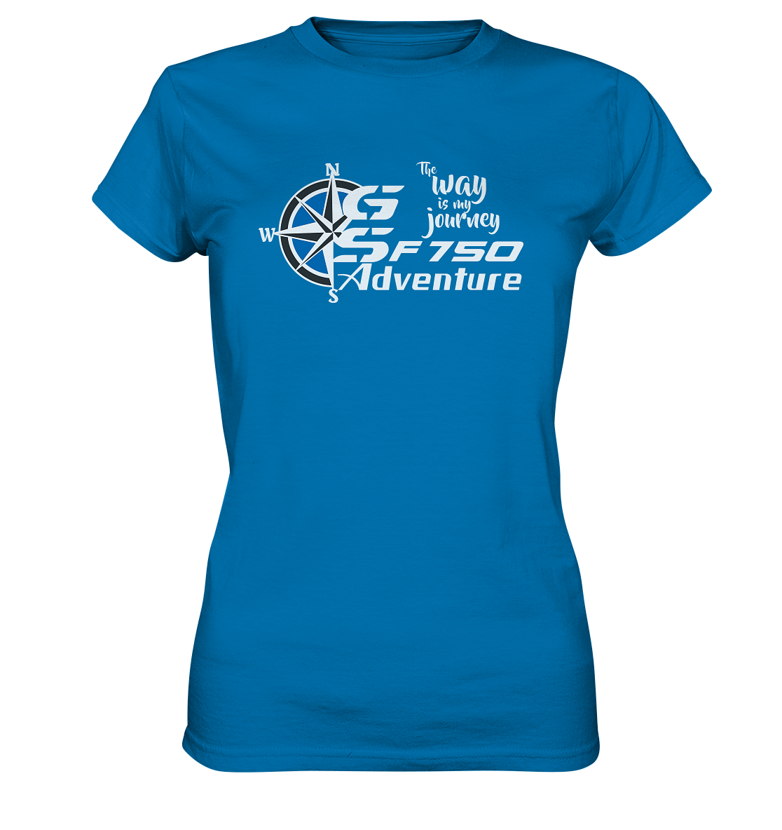 GS Motorrad F 750 GS »THE WAY IS MY JOURNEY« - Ladies Premium Shirt - GS Magazin